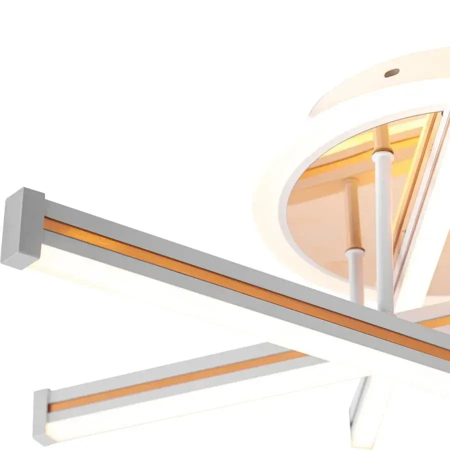 Lustra LED cu Telecomanda Tamara,96W, Dimabila, Auriu
