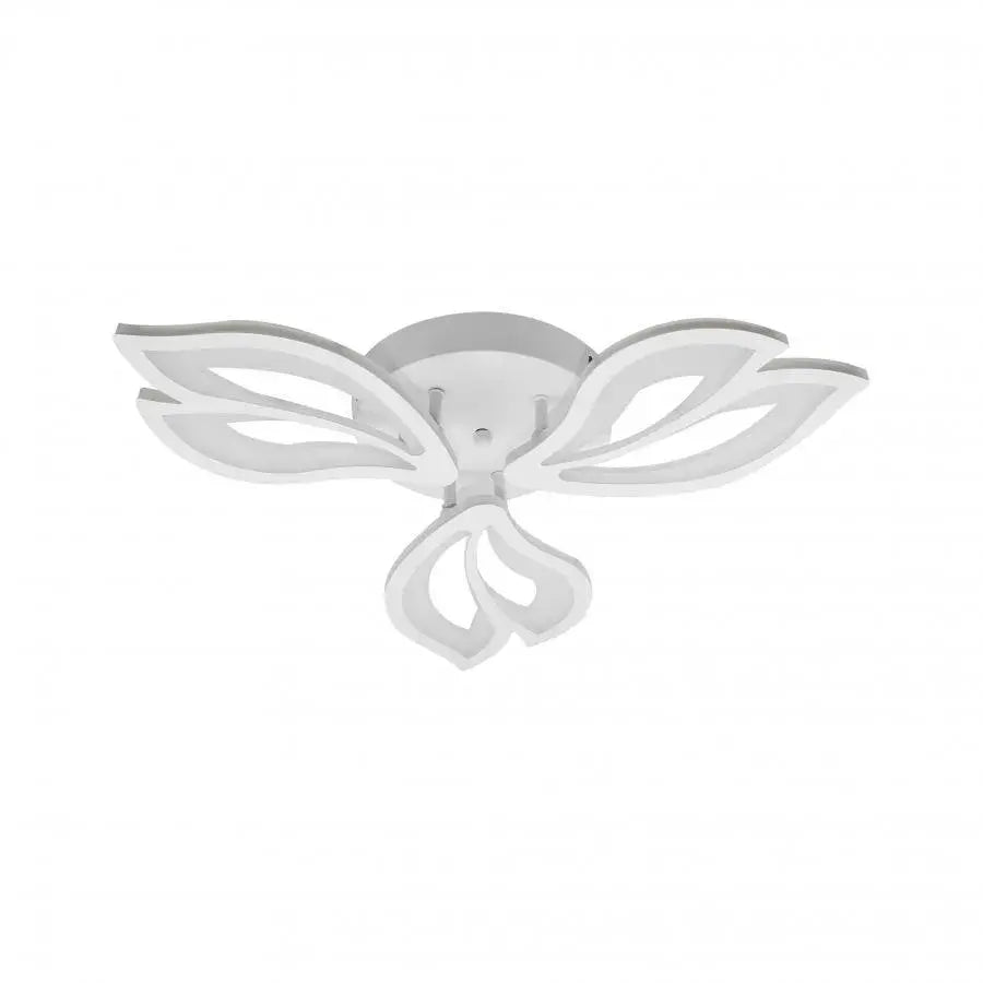 Lustra LED cu telecomanda LILY, 44W, 3 Elemente, lumina Rece/Calda/Neutra, Dimabila, Alb