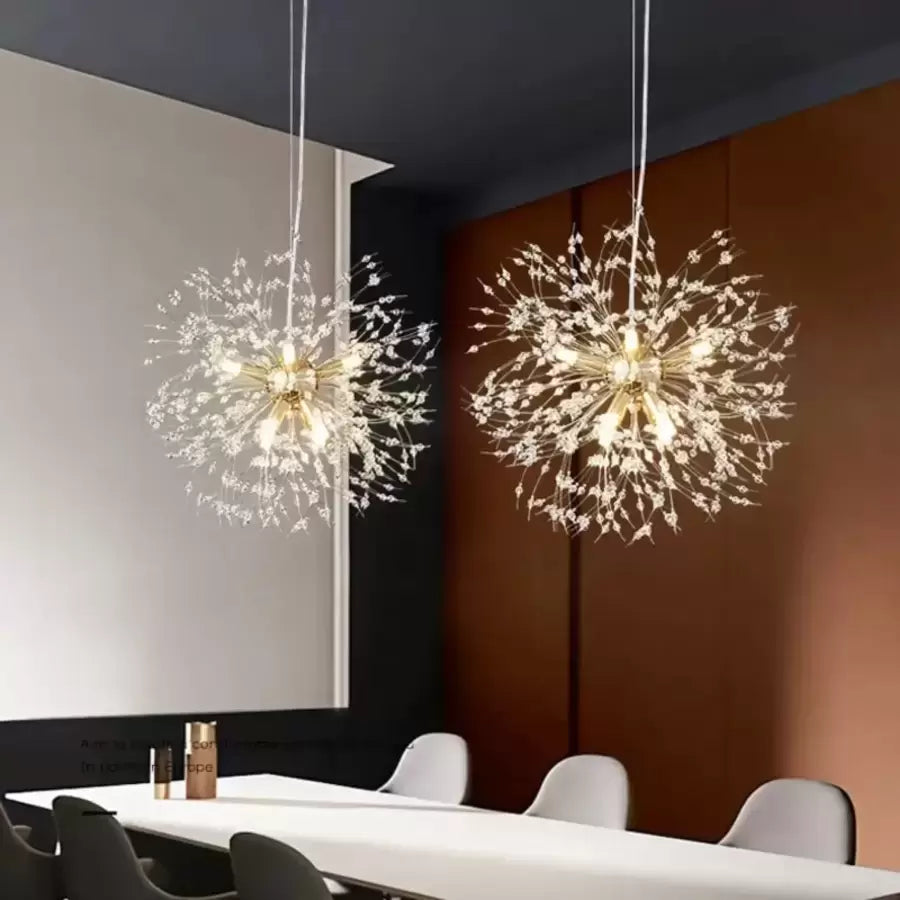 Candelabru Cristal Schönbrunn, 6x G9, Diametru 40cm, Auriu Lucios, Inaltime Reglabila