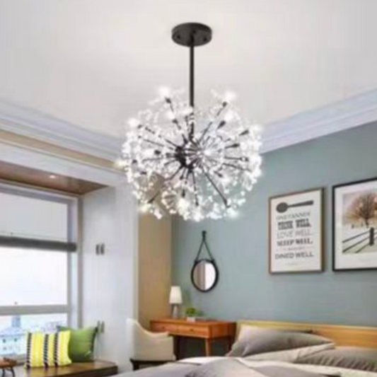 Candelabru Cristal PETALO Amadeo, Diametru 49cm, 18XG4, Negru