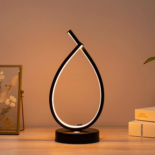 Veioza LED Genesis, 10W, Lumina Rece/Calda/Neutra, Metal si Acril, Negru