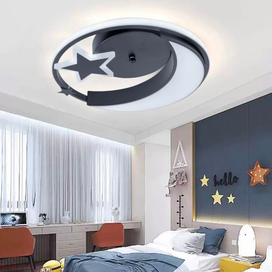 Lustra LED cu telecomanda ALYONA, 44W, lumina Rece/Calda/Neutra, Dimabila, Negru