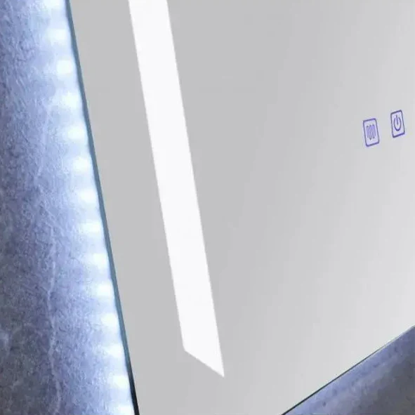 Oglinda LED Rectangulara, 60x80cm, Linea Touch, Sistem Dezaburire, Dimabila