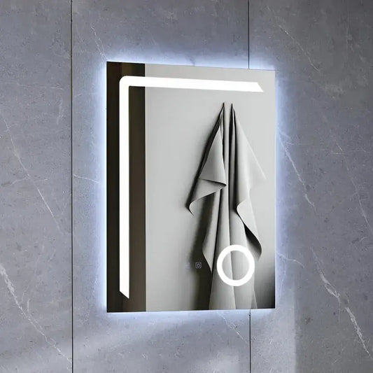 Oglinda LED Rectangulara, 60x80cm, Linea Touch, Sistem Dezaburire, Dimabila