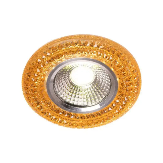 Spot LED Incastrabil, 3W, Sticla, Auriu