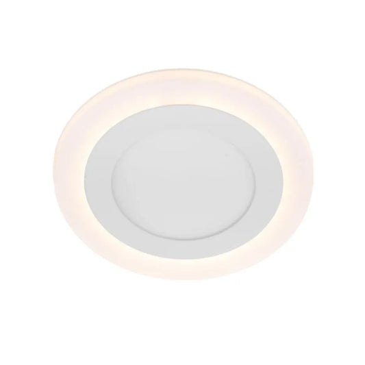 Spot LED Rotund, 9W, 3000K/6500K, Trei Functii, Incastrat, Alb