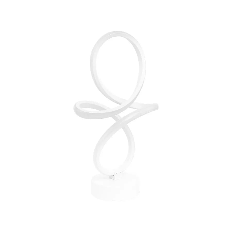 Veioza LED Cetia, 48W, Lumina Rece/Calda/Neutra, Metal si Acril, Alb