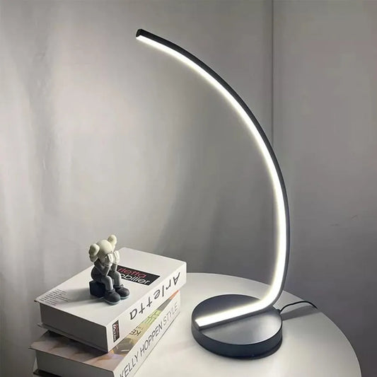 Veioza LED Nemesis, 10W, Lumina Rece/Calda/Neutra, Metal si Acril, Negru