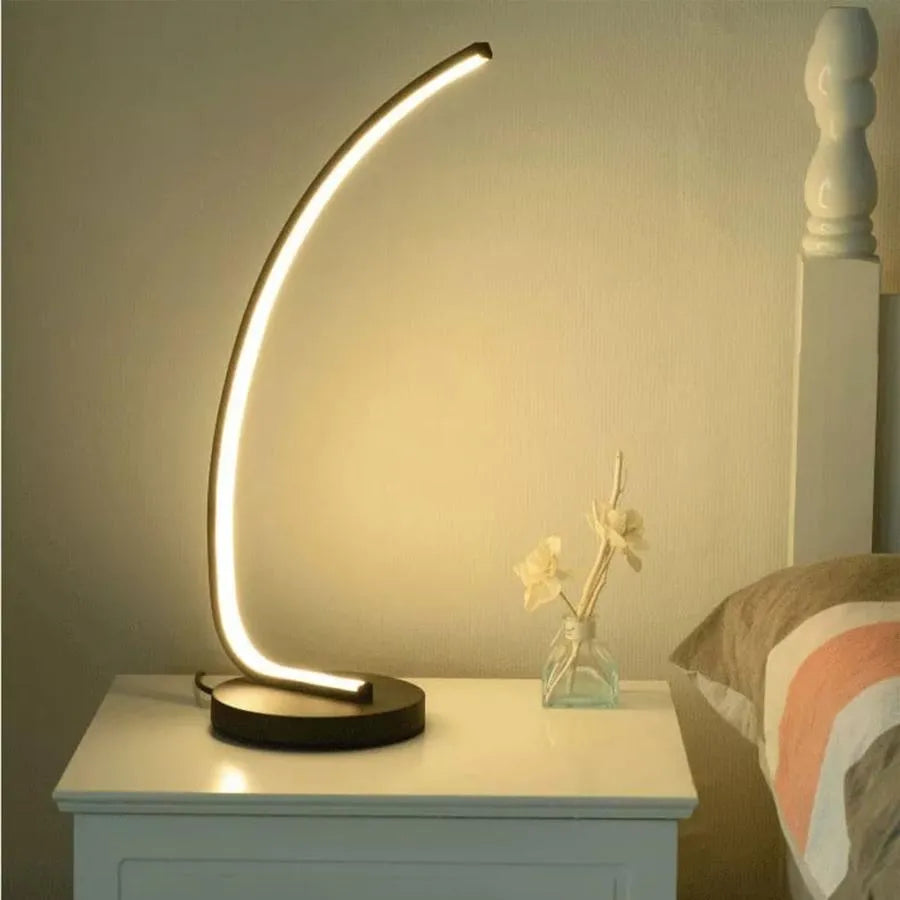 Veioza LED Nemesis, 10W, Lumina Rece/Calda/Neutra, Metal si Acril, Negru