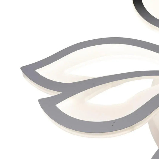 Lustra LED cu telecomanda LILY, 75W, 5 Elemente, lumina Rece/Calda/Neutra, Dimabila, Alb