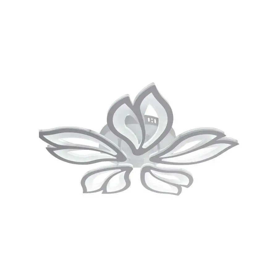 Lustra LED cu telecomanda LILY, 75W, 5 Elemente, lumina Rece/Calda/Neutra, Dimabila, Alb