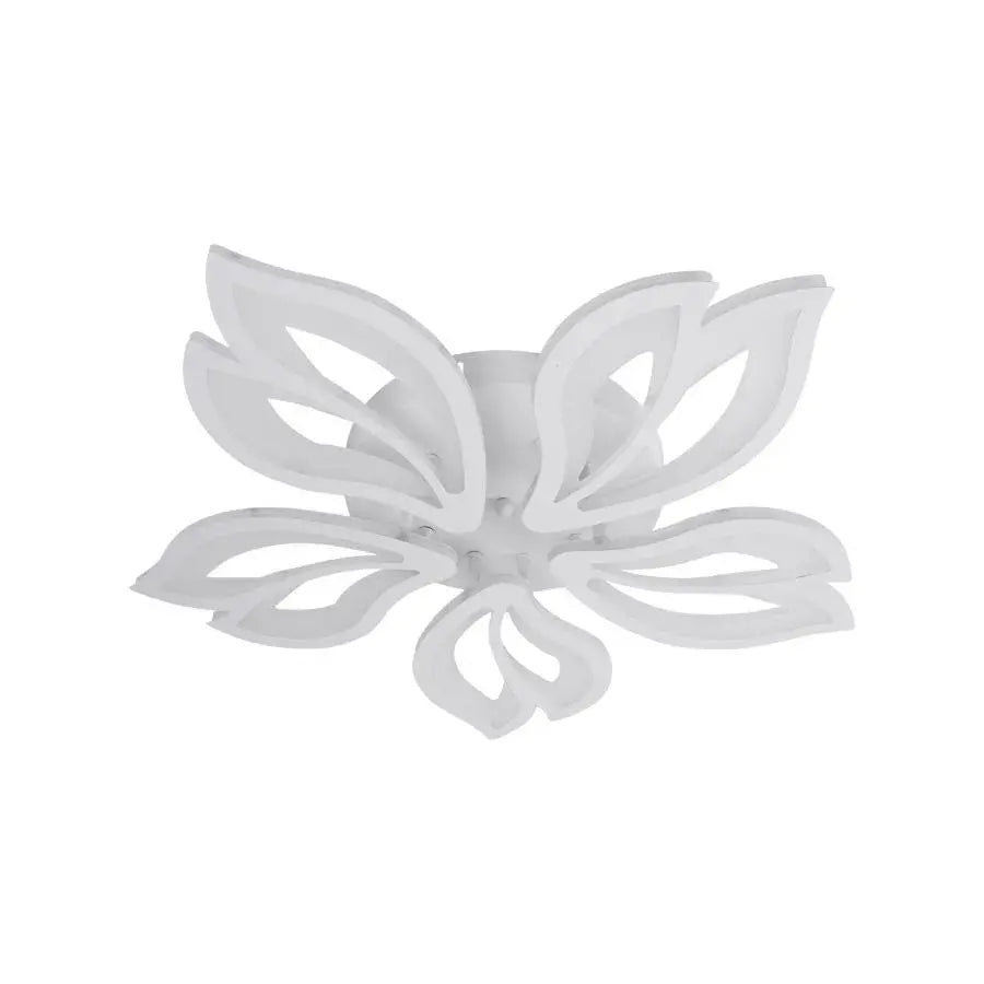 Lustra LED cu telecomanda LILY, 75W, 5 Elemente, lumina Rece/Calda/Neutra, Dimabila, Alb