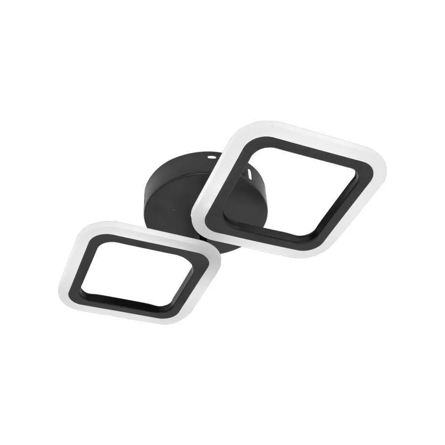 Lustra LED Pulsaris, 22W, Acril, Negru, 4000K, IP.20