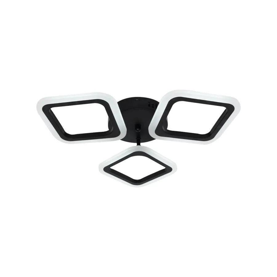 Lustra LED Pulsaris, 32W, Acril, Negru, 4000K, IP.20